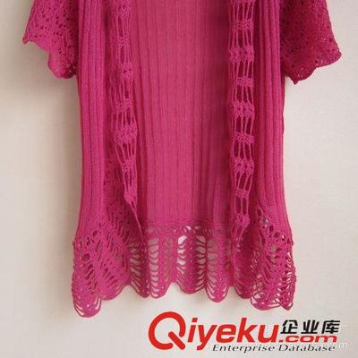 2014日系外貿(mào)原單 春秋新款女式針織衫鏤空鉤花開(kāi)衫披肩廠家直銷圖片|2014日系外貿(mào)原單 春秋新款女式針織衫鏤空鉤花開(kāi)衫披肩廠家直銷產(chǎn)品圖片由即墨市錦多元服裝廠公司生產(chǎn)提供-